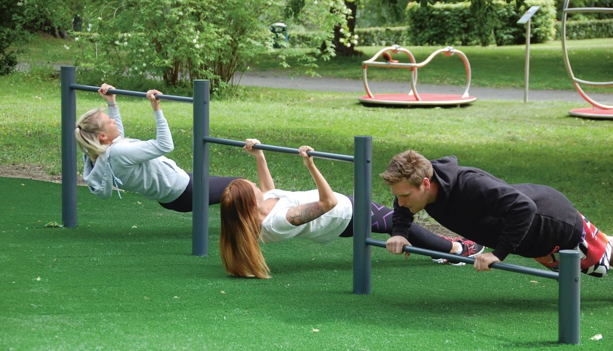Tufte-parken i Søndre park - Hønefoss