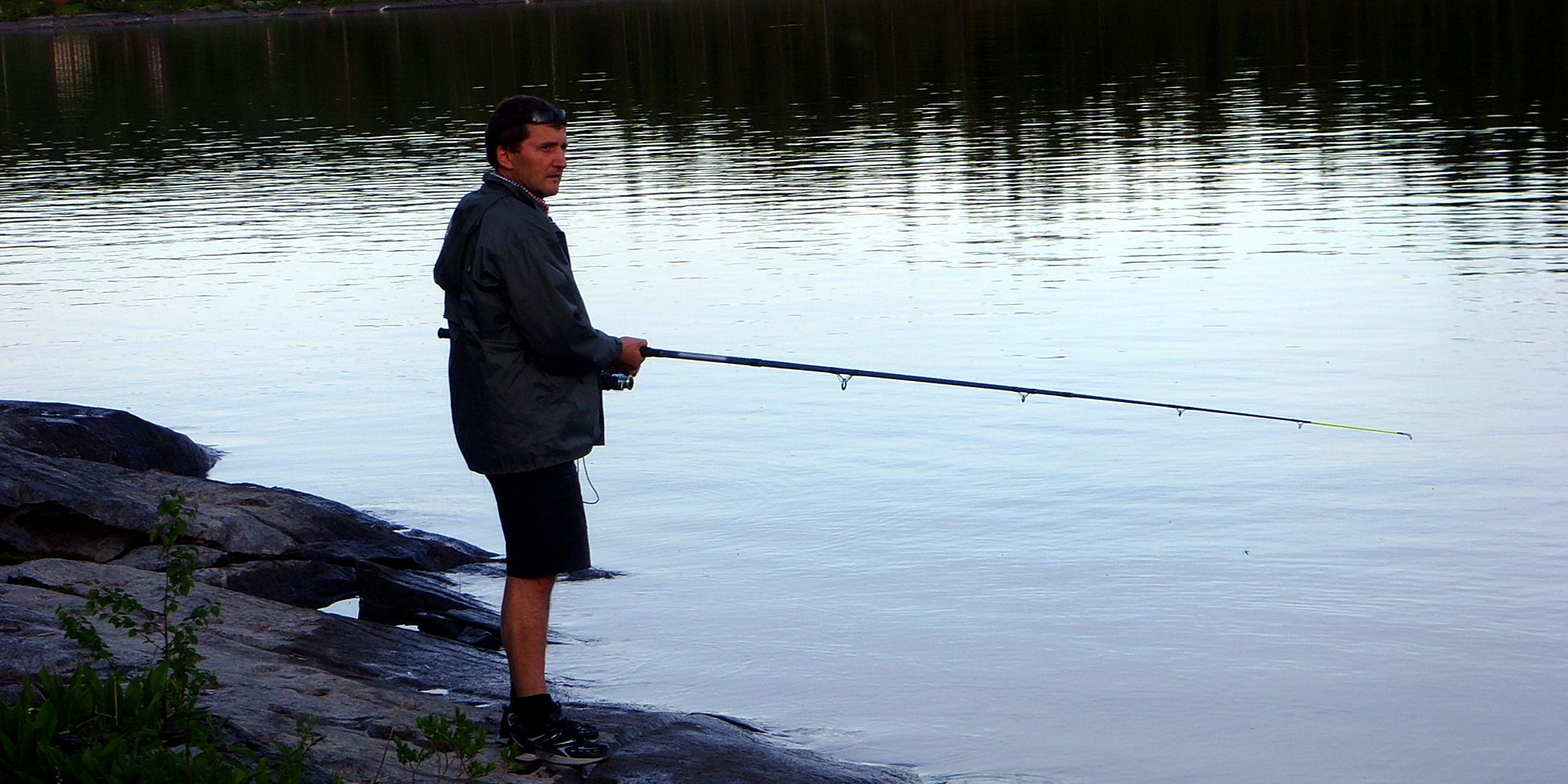 Olav prøver fiskelykken 2x1