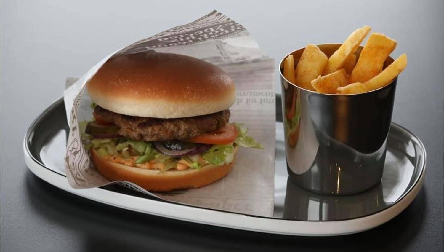 Hamburger på Vierli kafeteria
