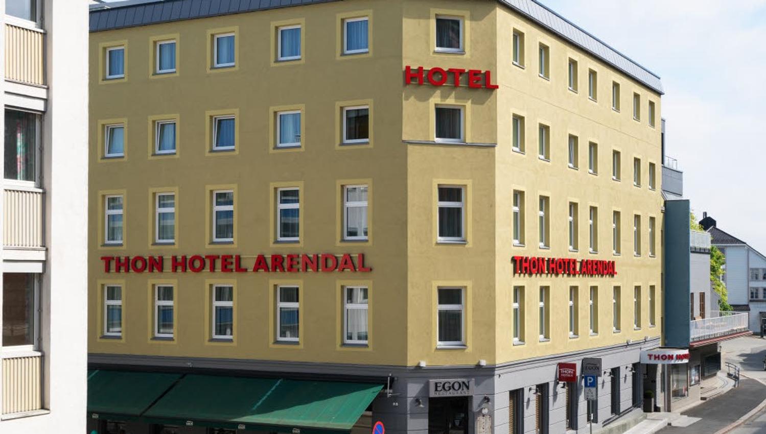 front of Thon Hotel Arendal