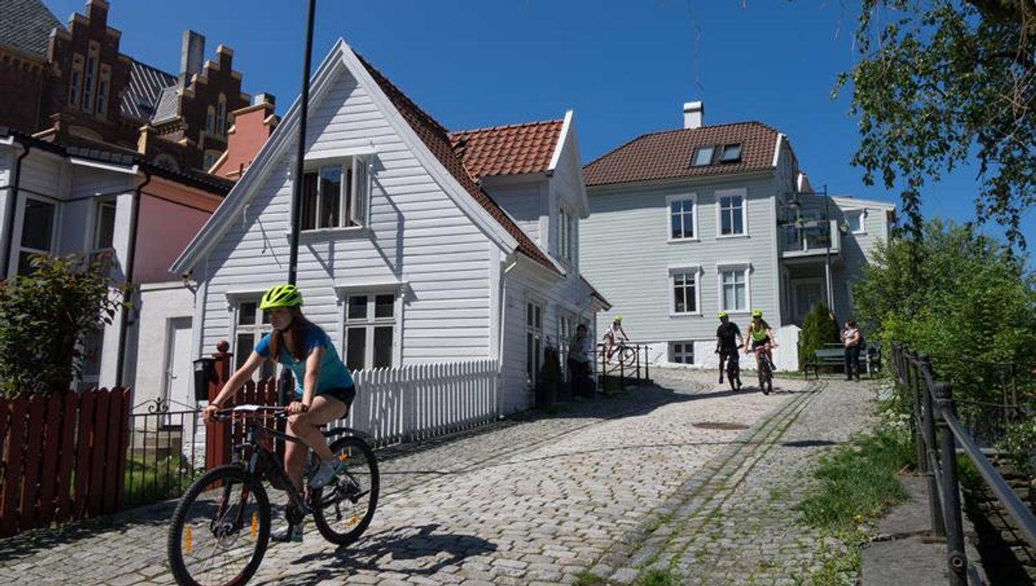 Se Bergen fra sykkelsetet