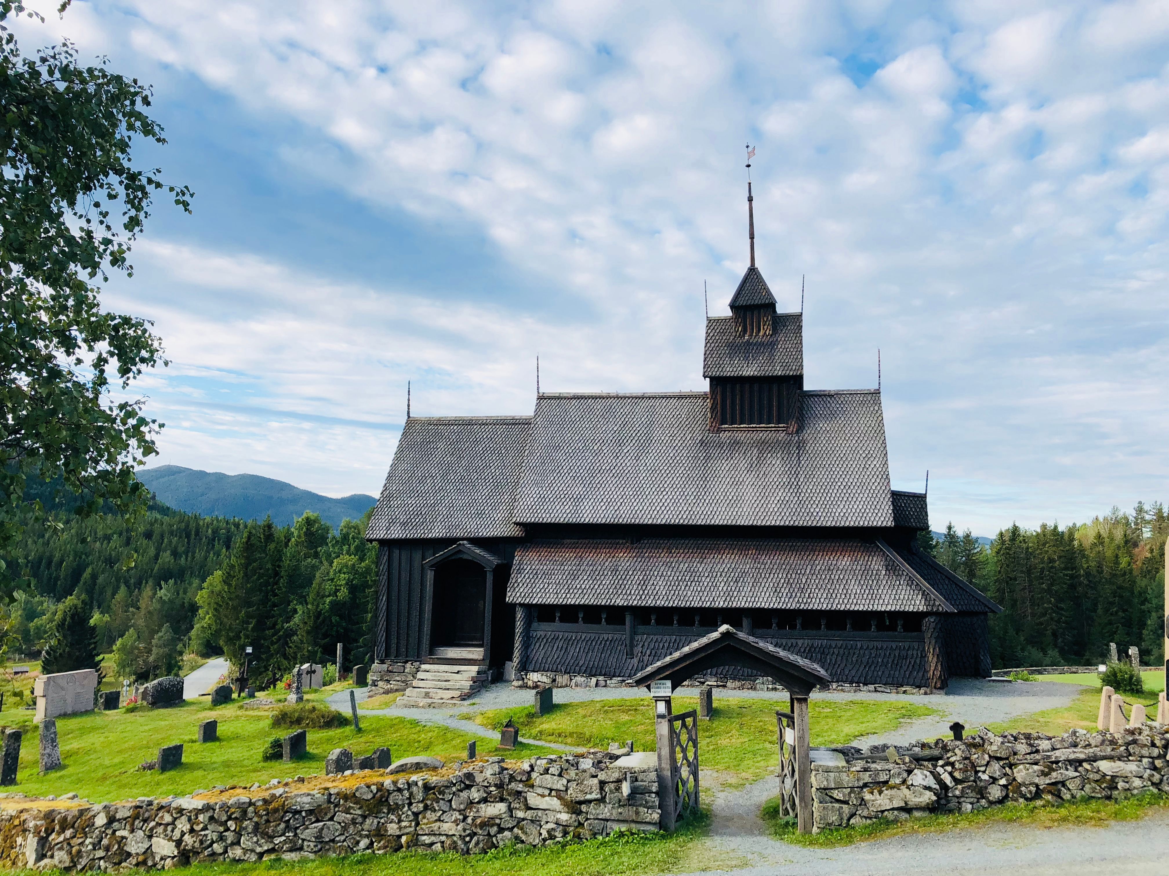 Stavkirke. Stave church. Eidsborg stavkyrkje, Vest-Telemark museum.