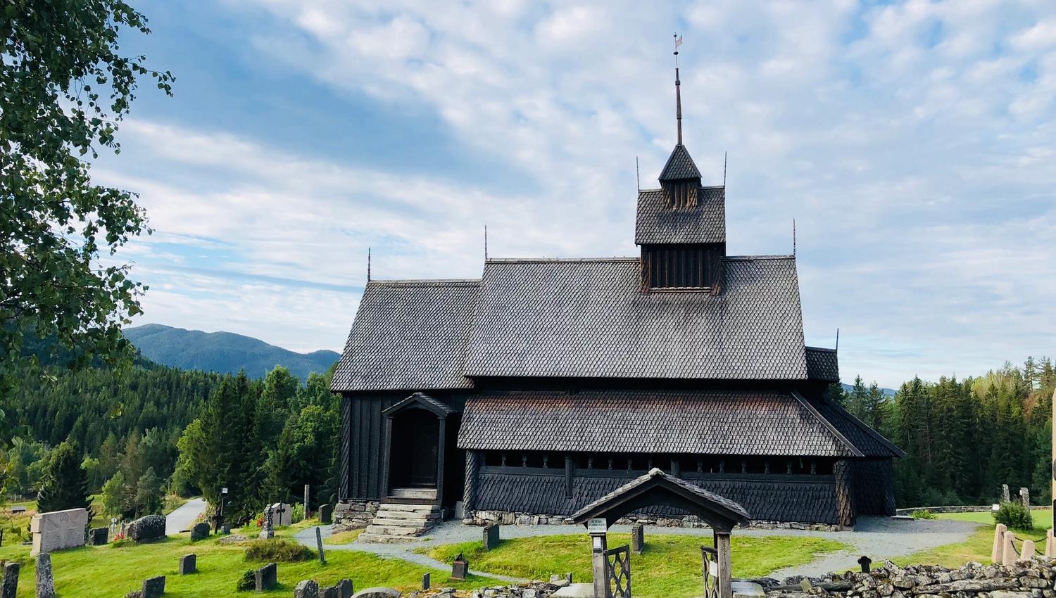 Stavkirke. Stave church. Eidsborg stavkyrkje, Vest-Telemark museum.