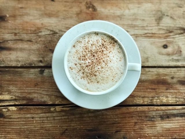 Coffee cup with coffee