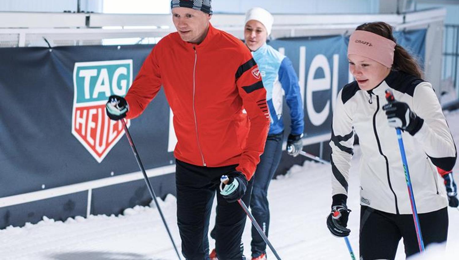 Populær langrennsløype. SNØ på Lørenskog