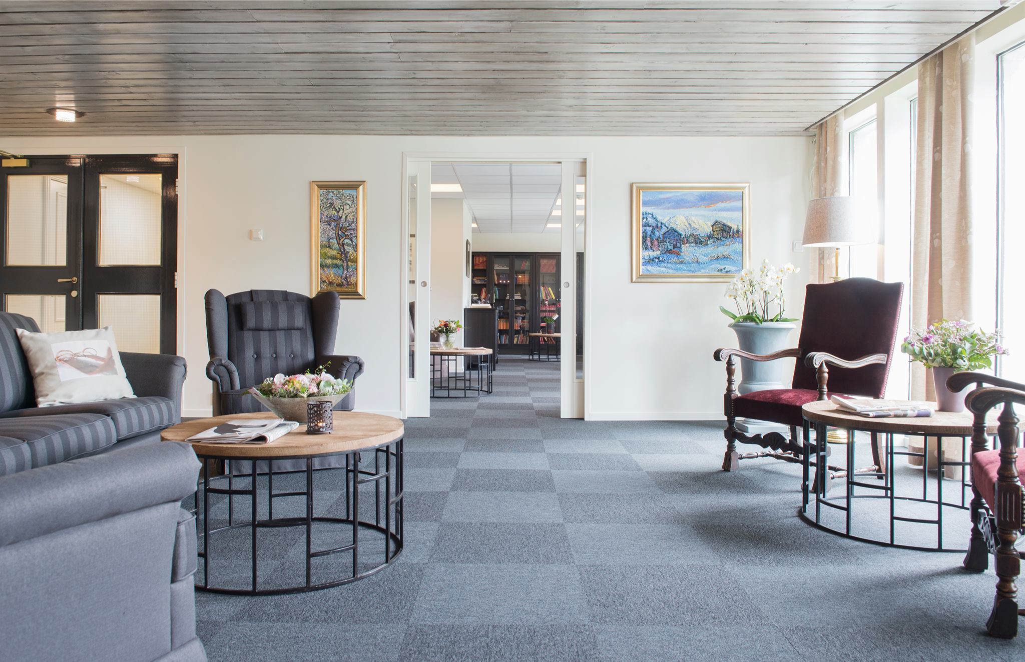 lobby på Morgedal Hotell