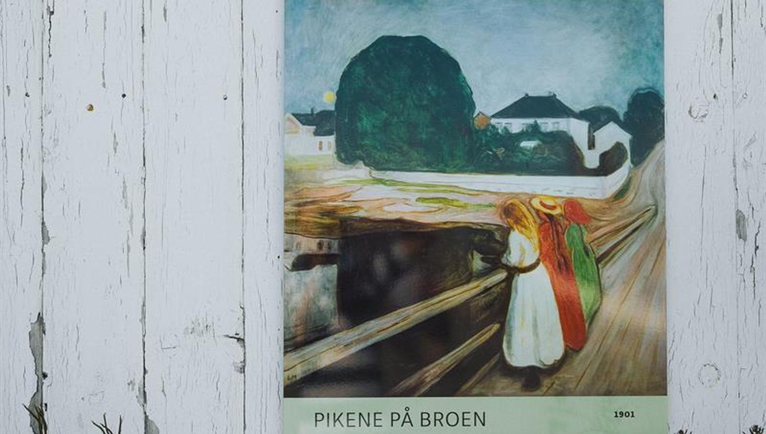 plakat av pikene på broen