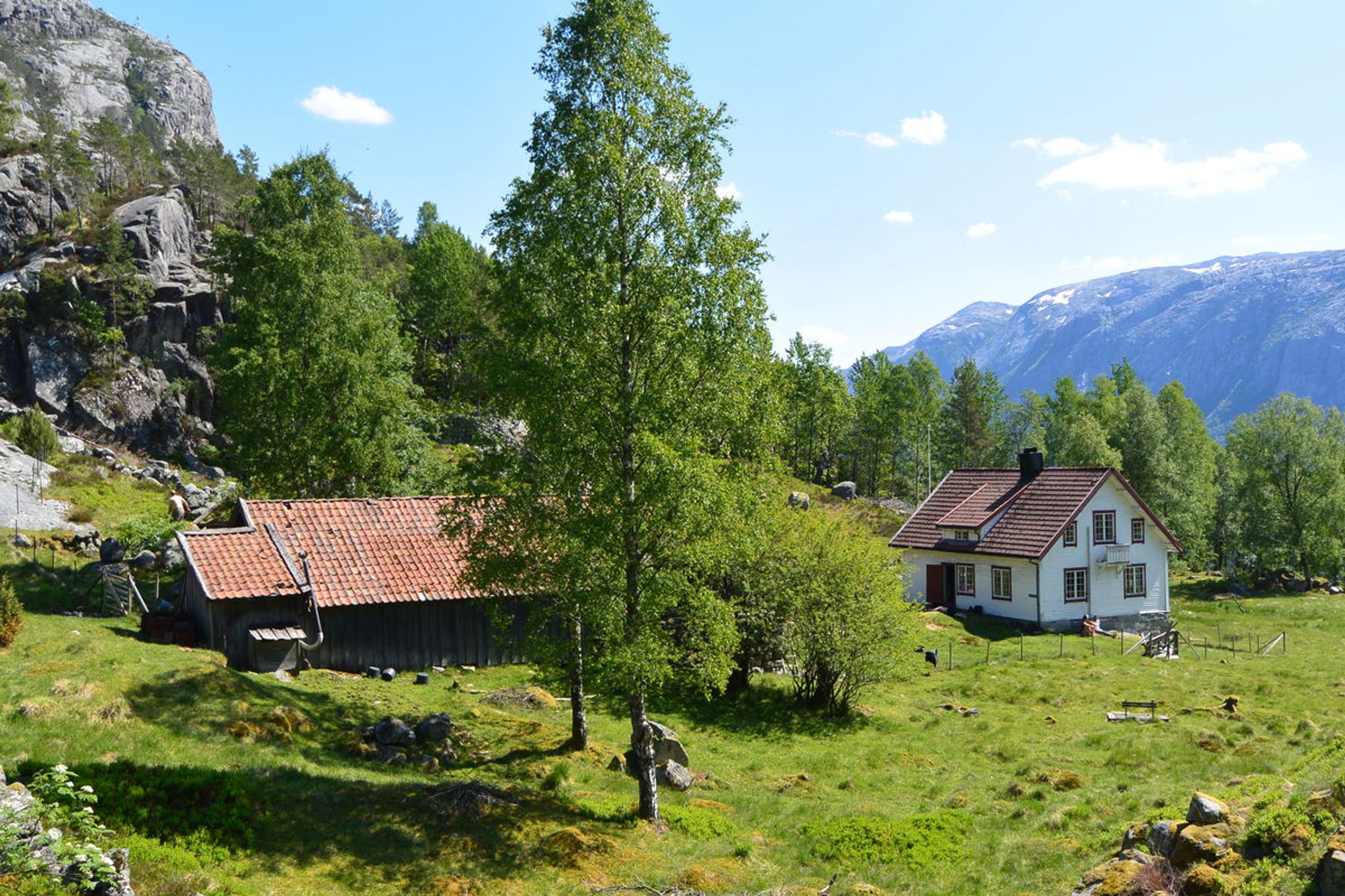 Bakken gard im Lysefjord