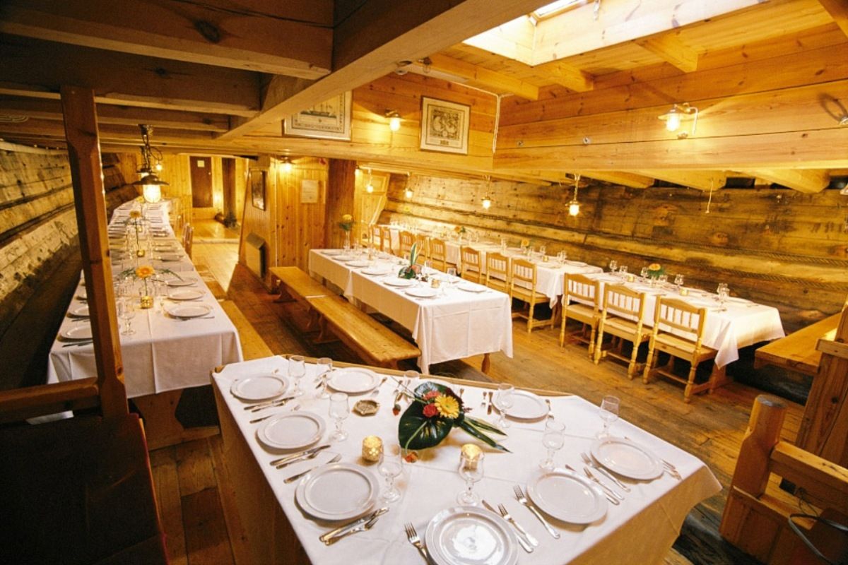 dining room below deck