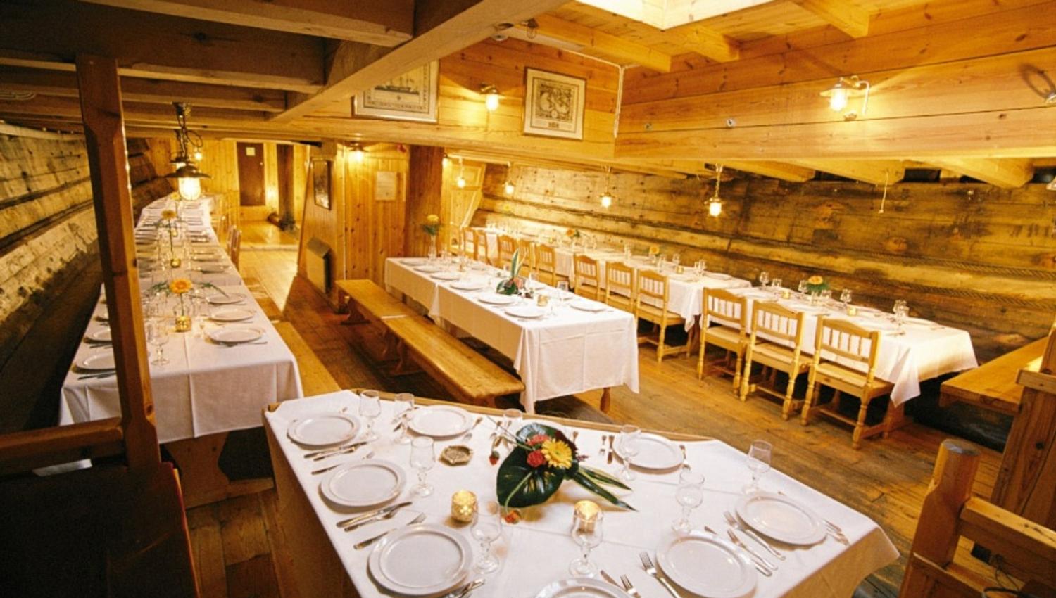 dining room below deck