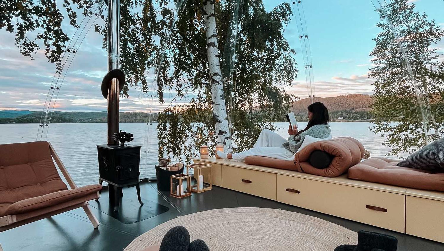 I igloene får du flott 360-graders utsikt