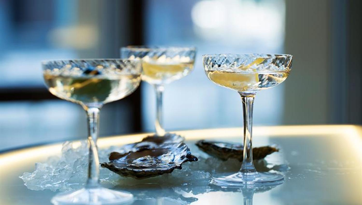 cocktails og østers