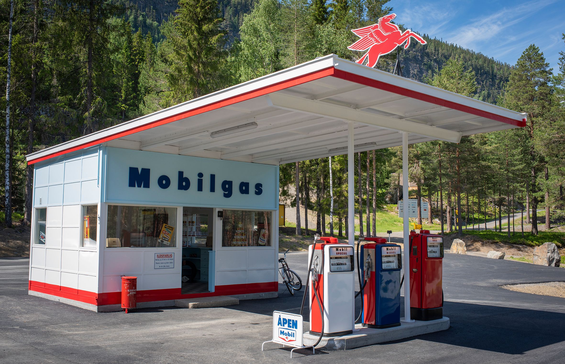 An old gas station