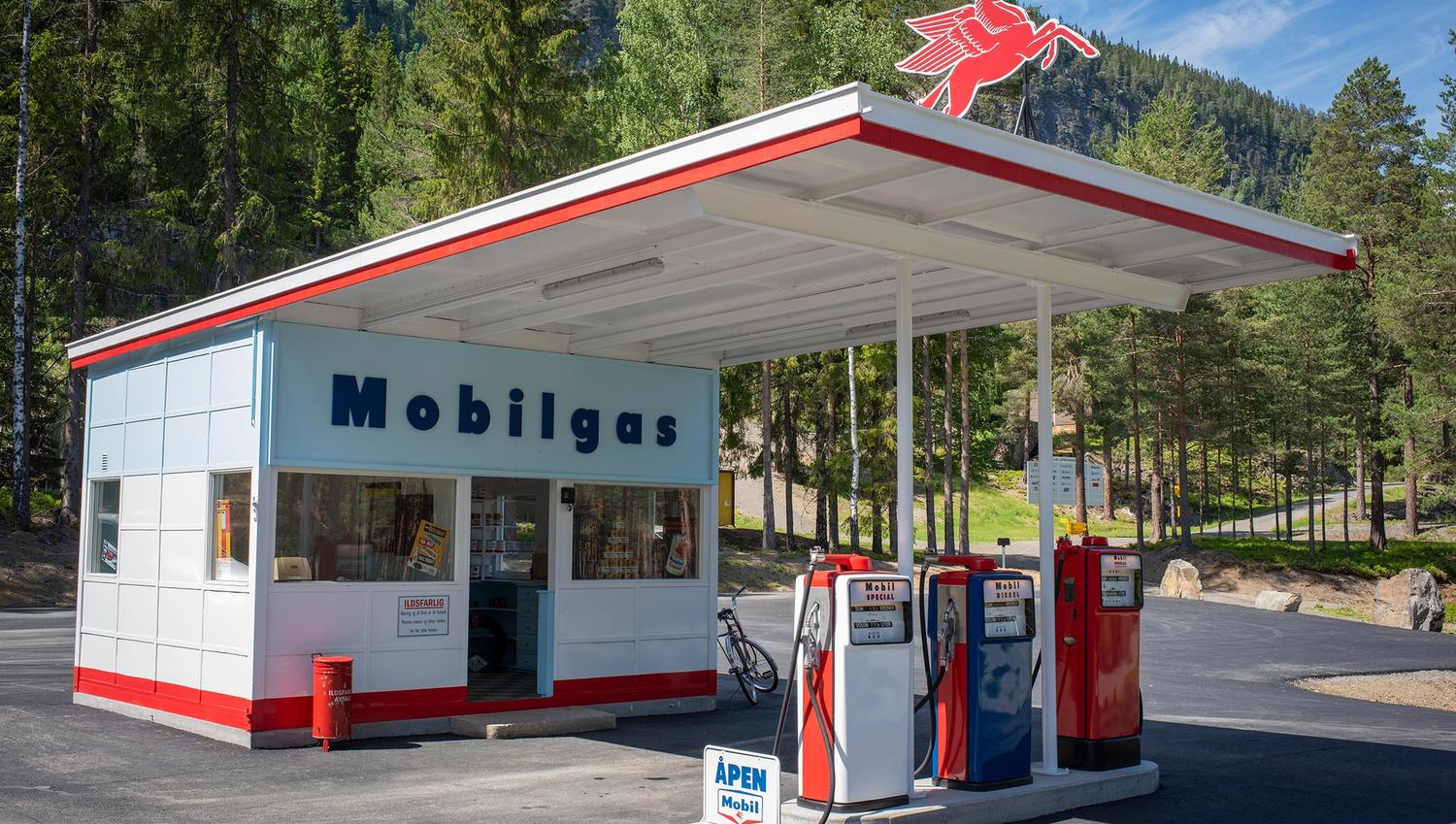 An old gas station