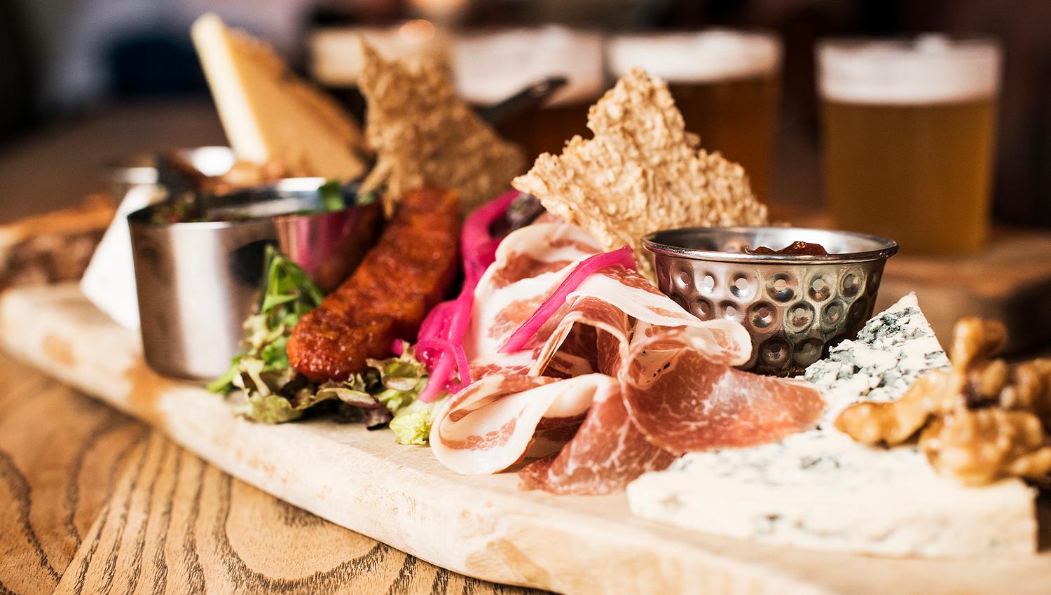Food on wood