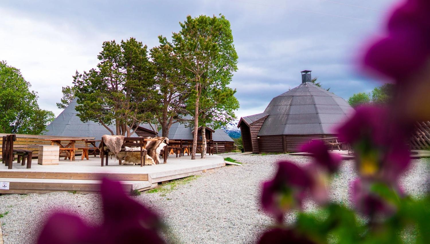 The outdoor area at Tromsø Villmarkssenter