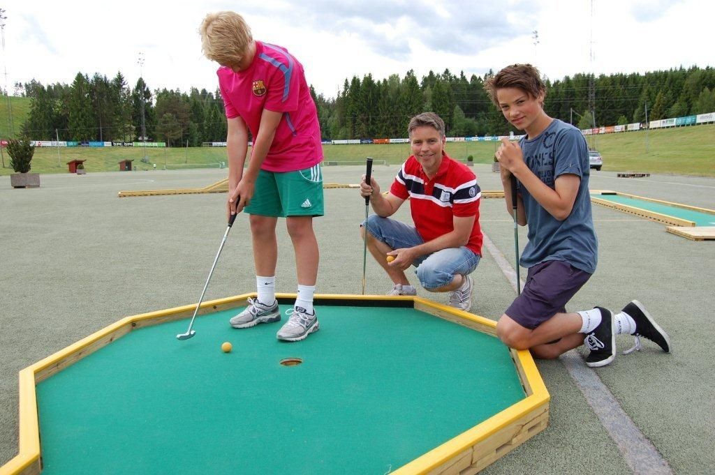 Mini golf course at the Skien fritidspark