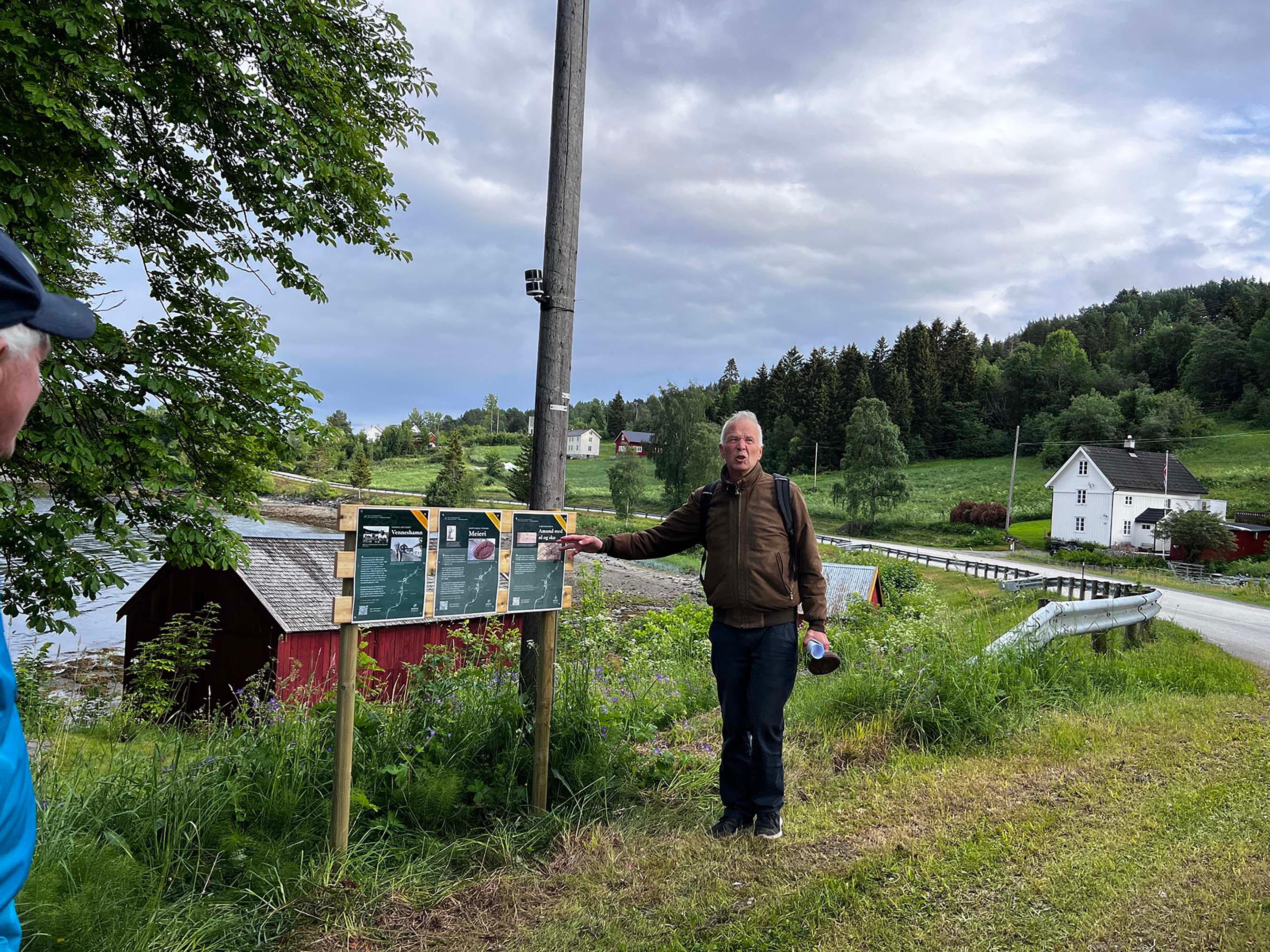 Asbhørn Kalsen v/Inderøy Landhanelsmuseum / Kulturminnevandringen Selsethvika/Venneshamn
