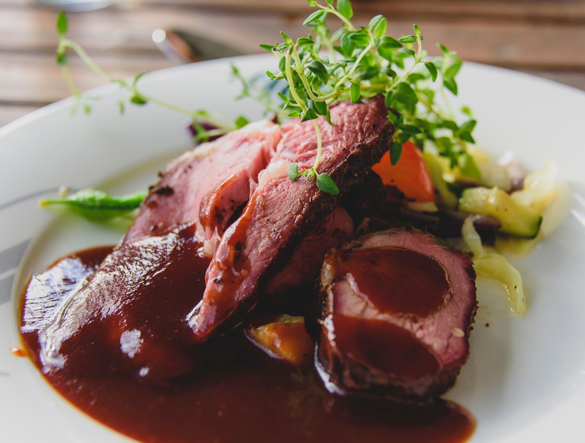 Dinner served at Nermo Hotell