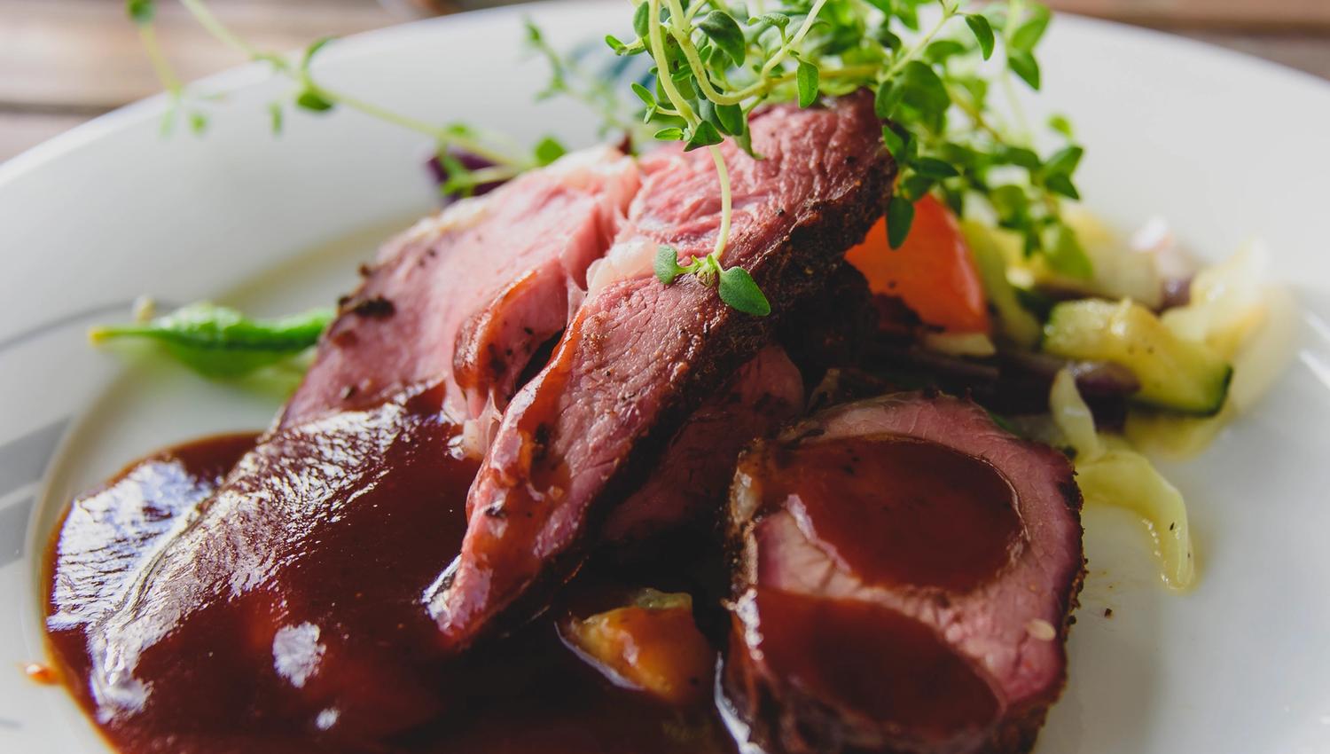 Dinner served at Nermo Hotell