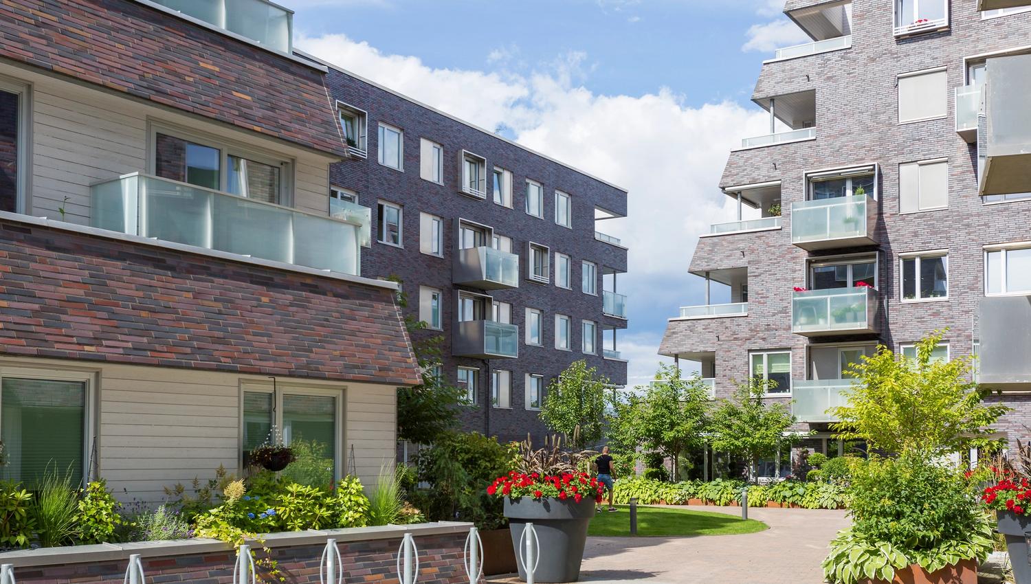 moderne arkitektur og sykkelparkering