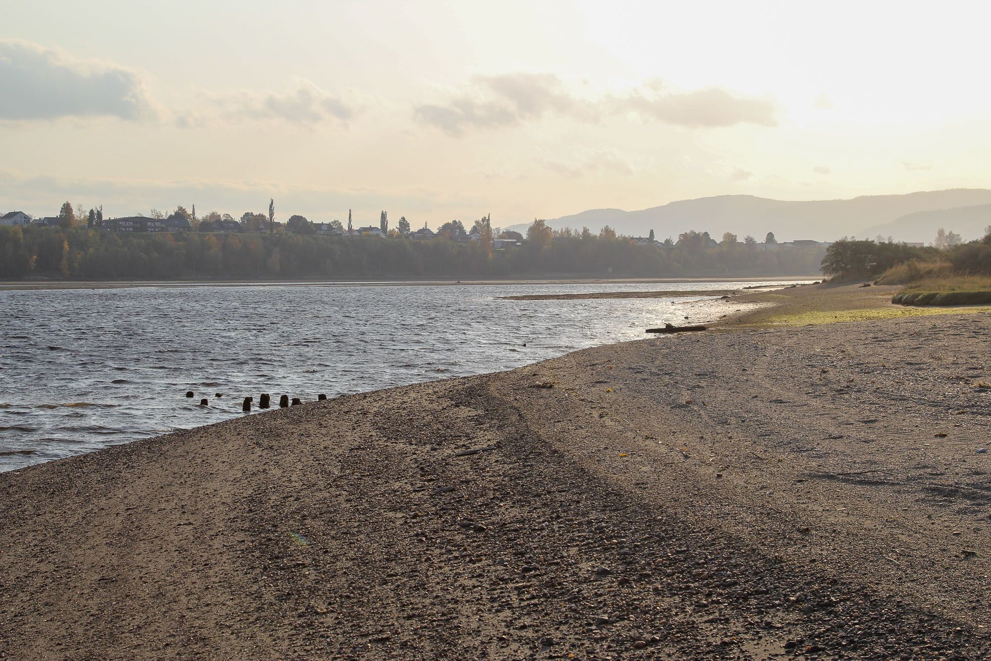 Utløpet av Verdalselva ved Ørin naturreservat