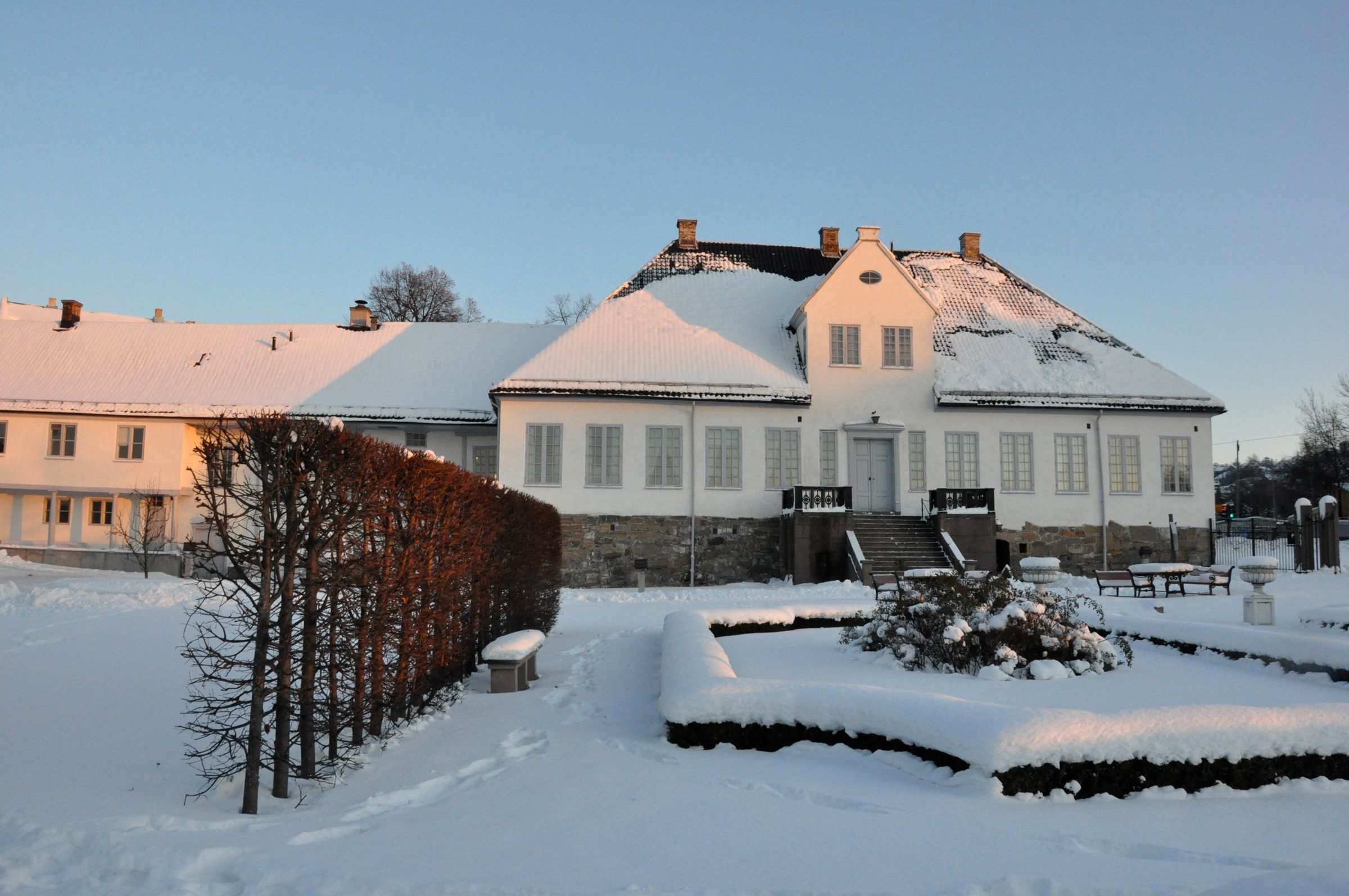 Eksteriør på vinteren.