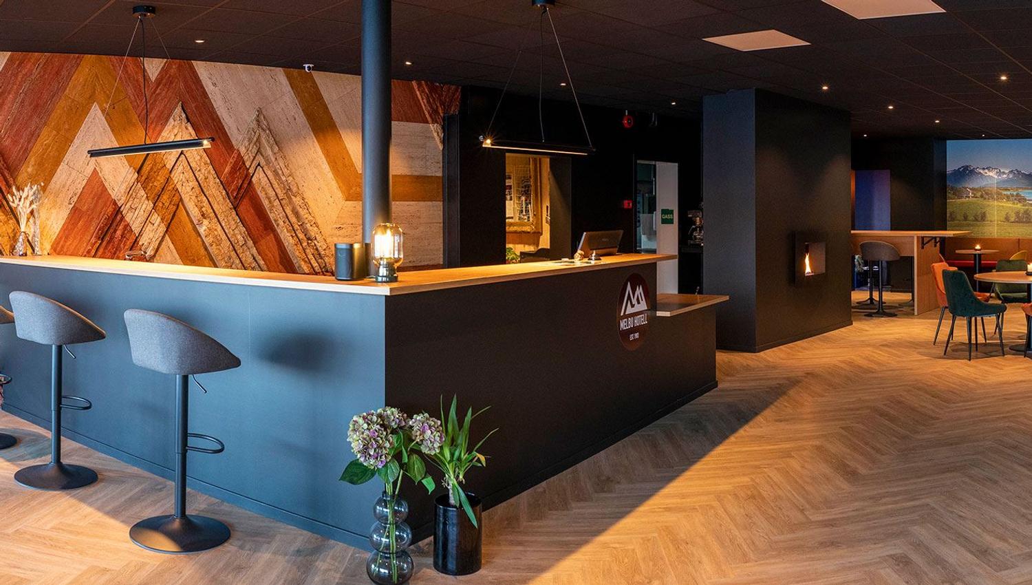 Melbu Hotell resepsjon og lobby