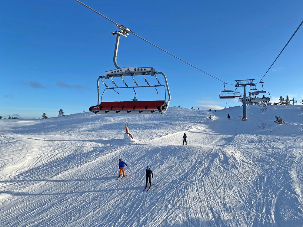 stolheis på Gautefall skisentrum