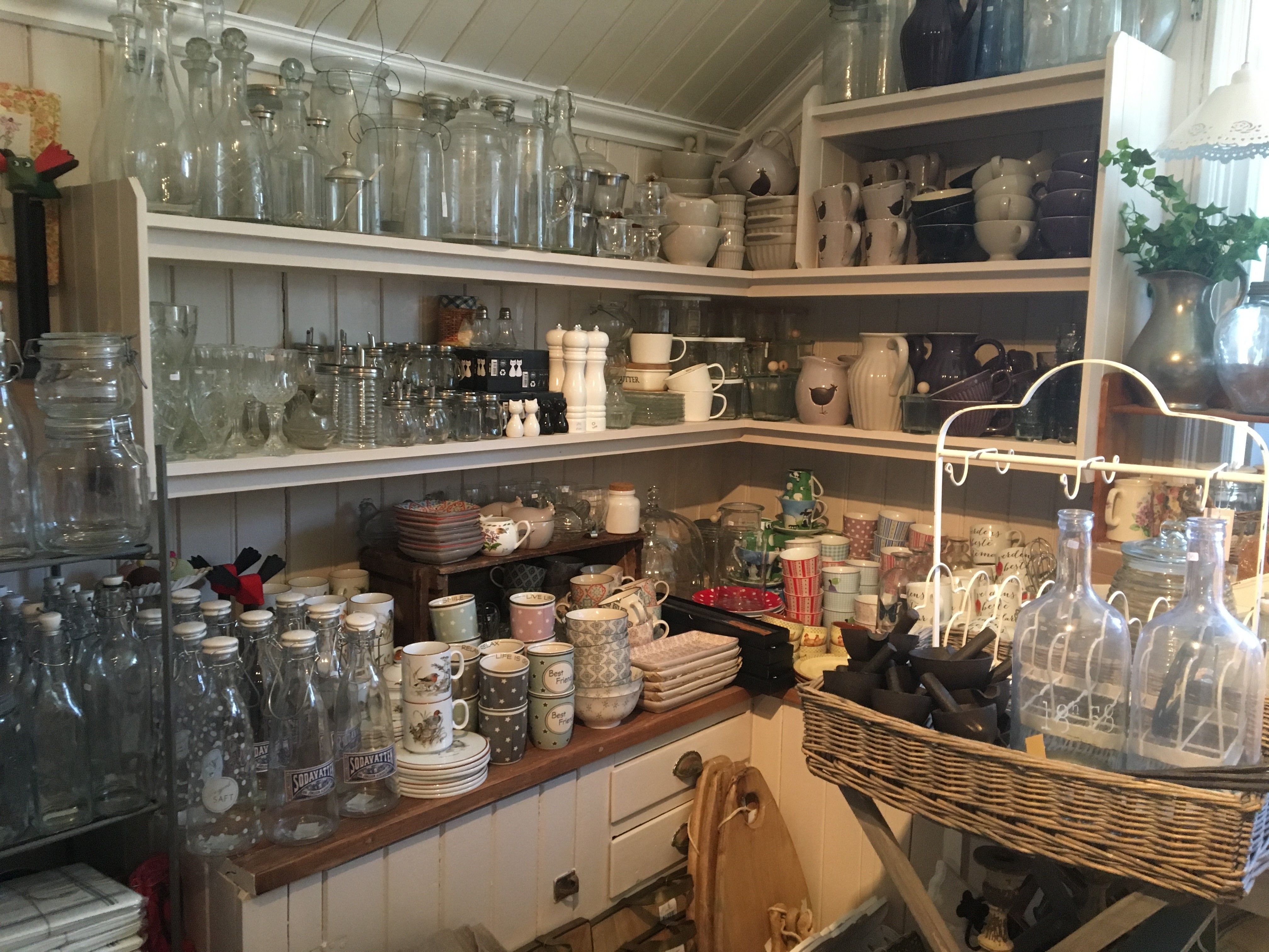 Kopper, glass og flasker mm