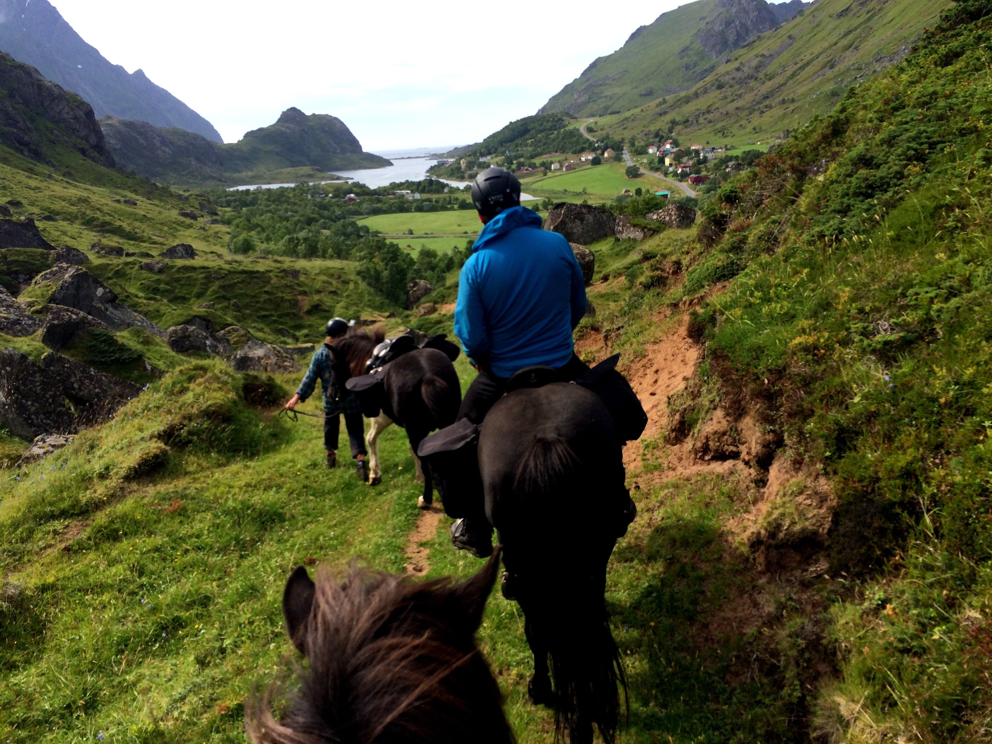 På tur med hestene
