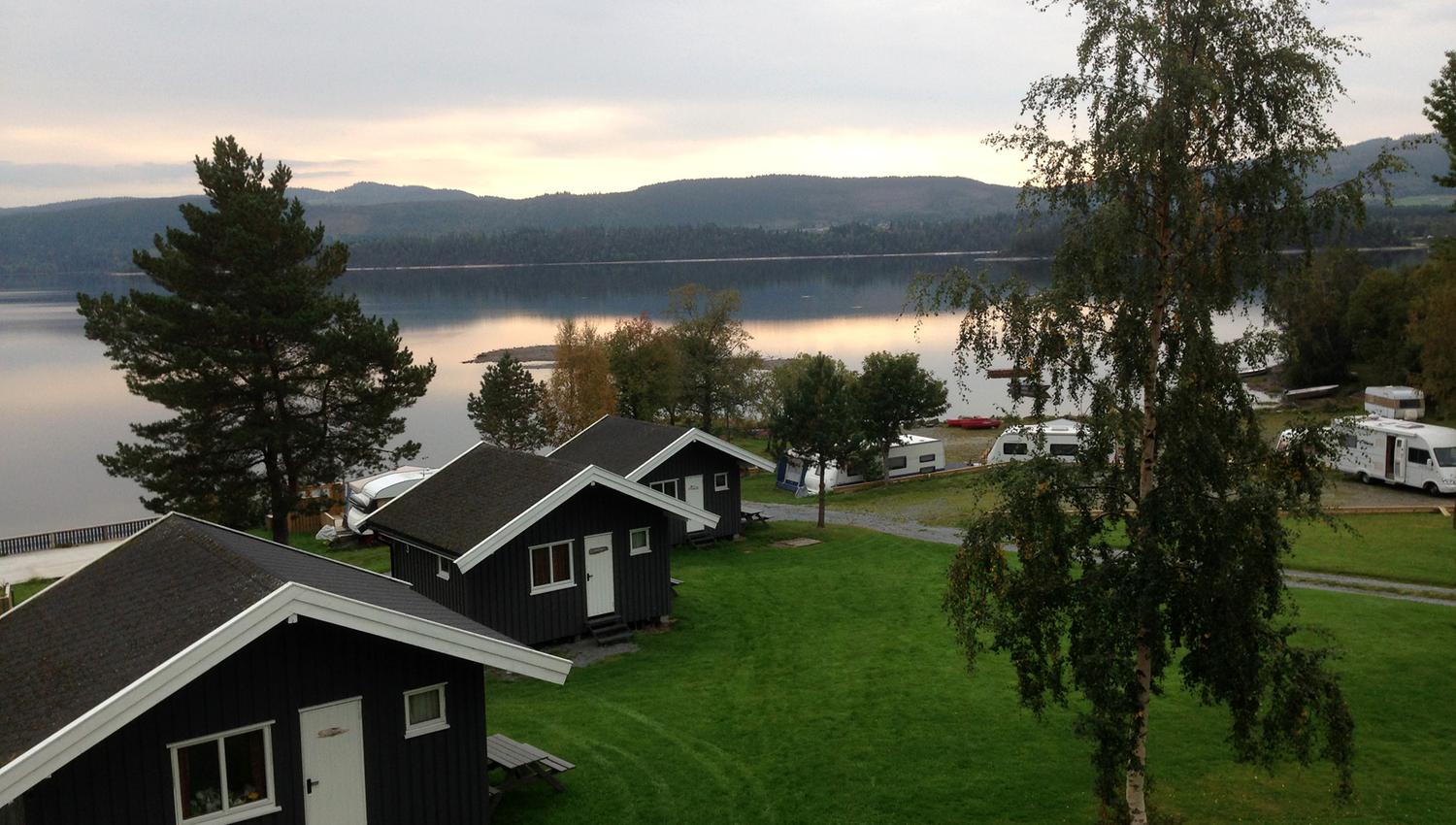 At the edge of Lake Snåsavatnet