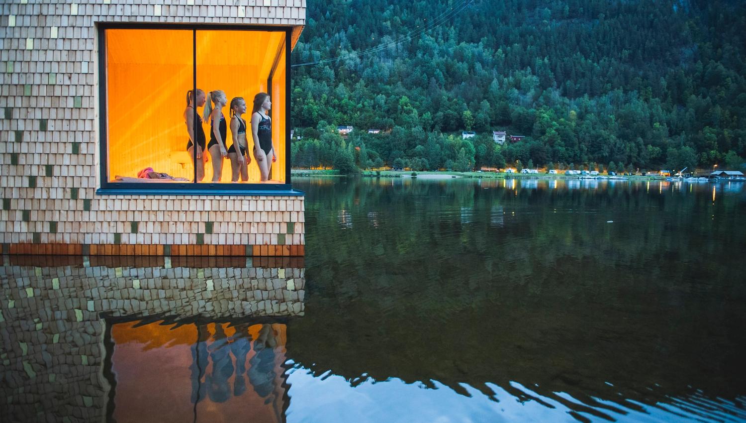 gruppe på Soria Moria badstue