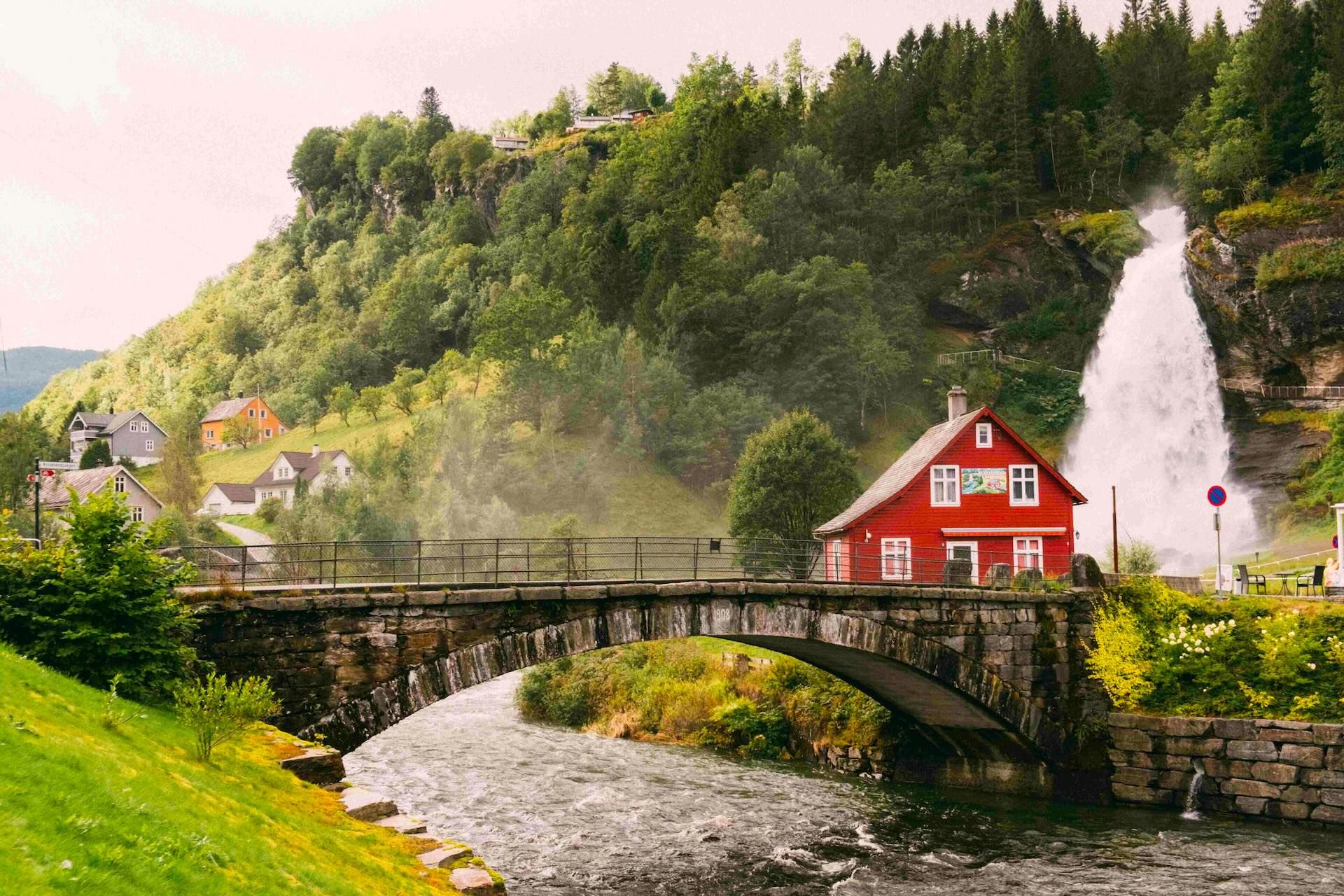 Steinsdal waterfall near Norheimsund