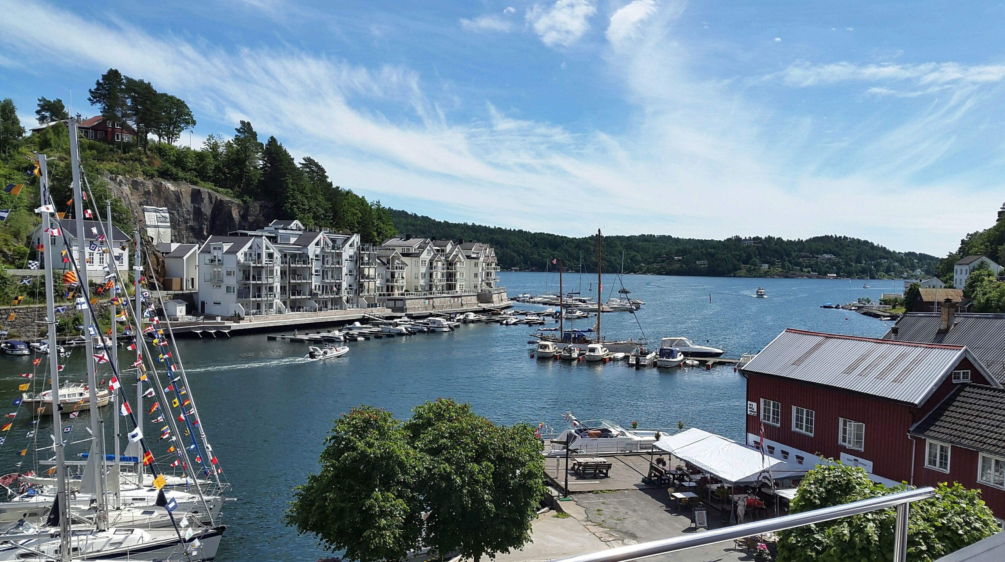 Utsikt fra hotellrombalkongen