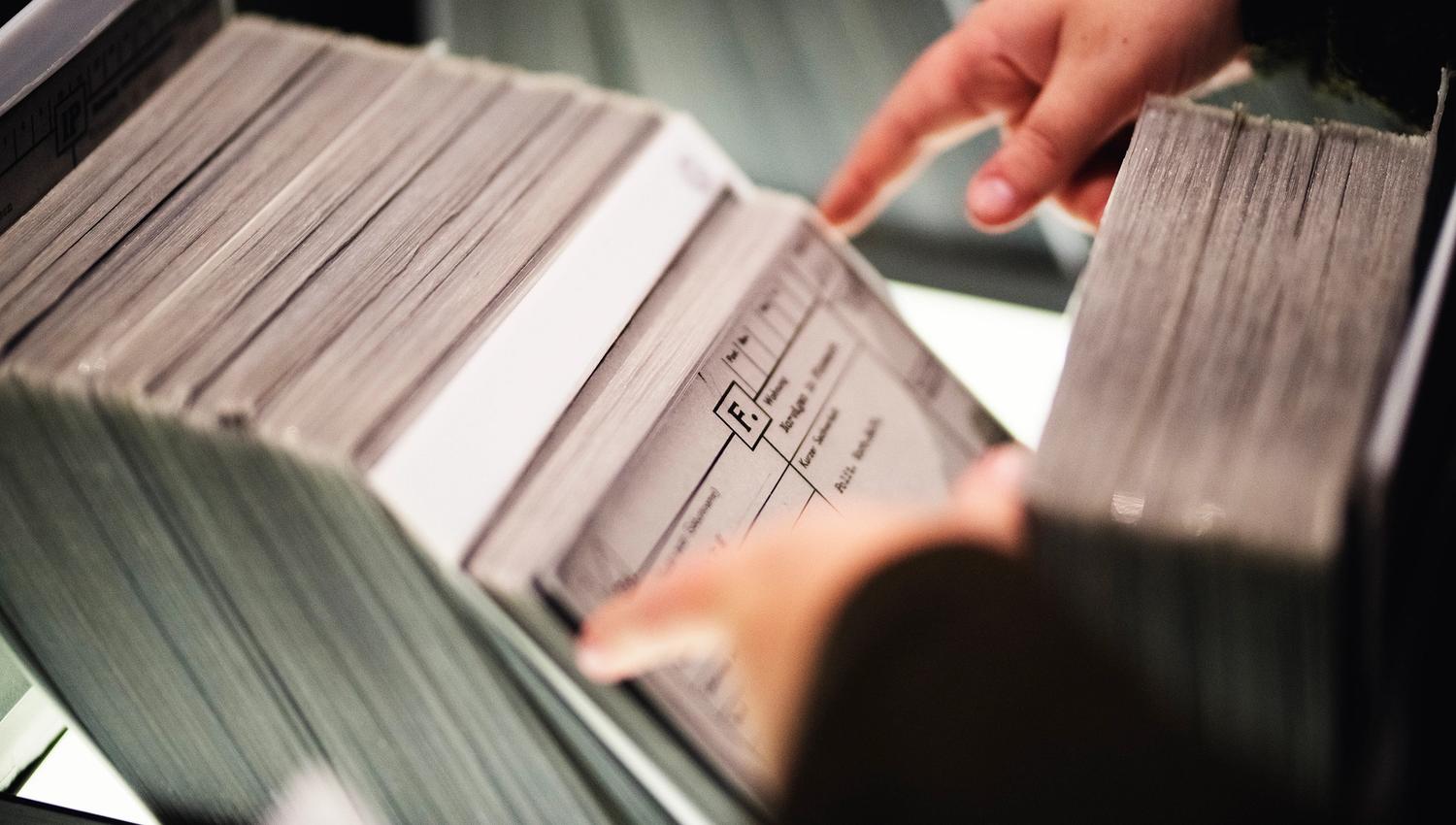 The archives from the WWII at the Falstad Centre