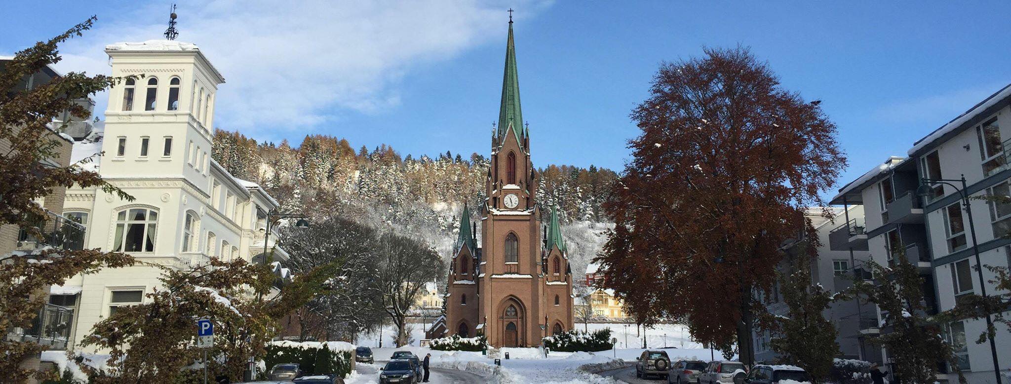 Bragernes kirke - en vinterdag