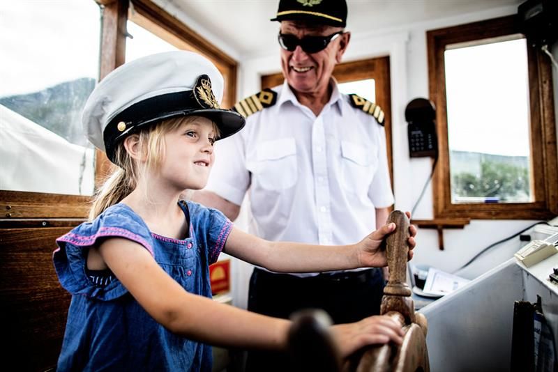 the veteran boat MS Fram on Nisser 