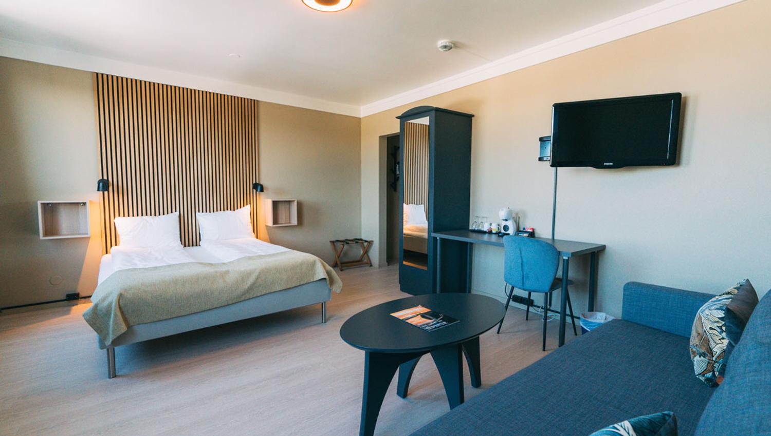 stor dobbeltrom på Hotell Vic