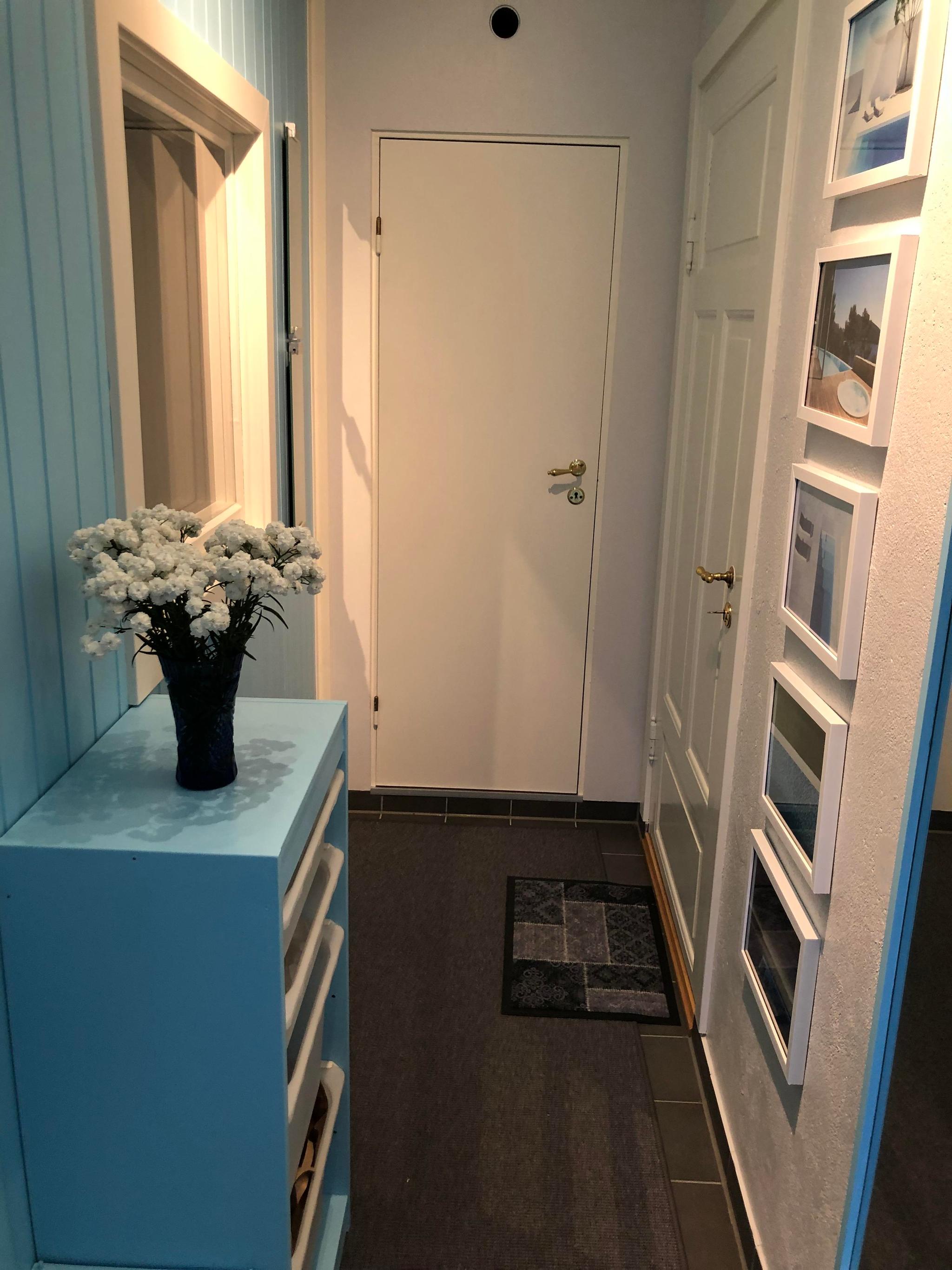 Gang til WC, kjøkken og bad