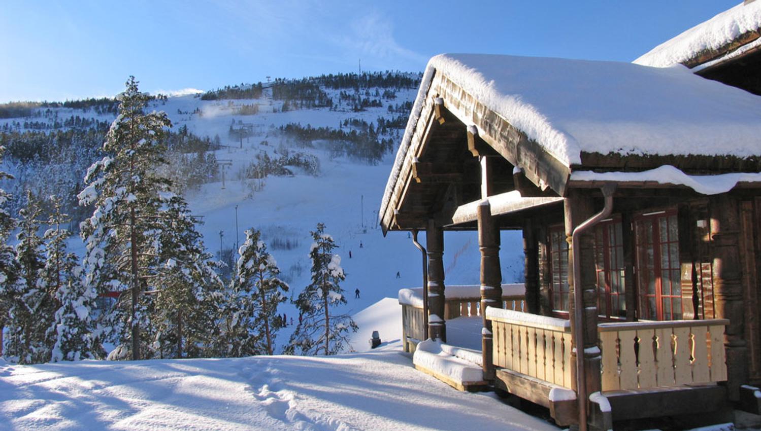 hytte på Vrådal Booking om vinteren