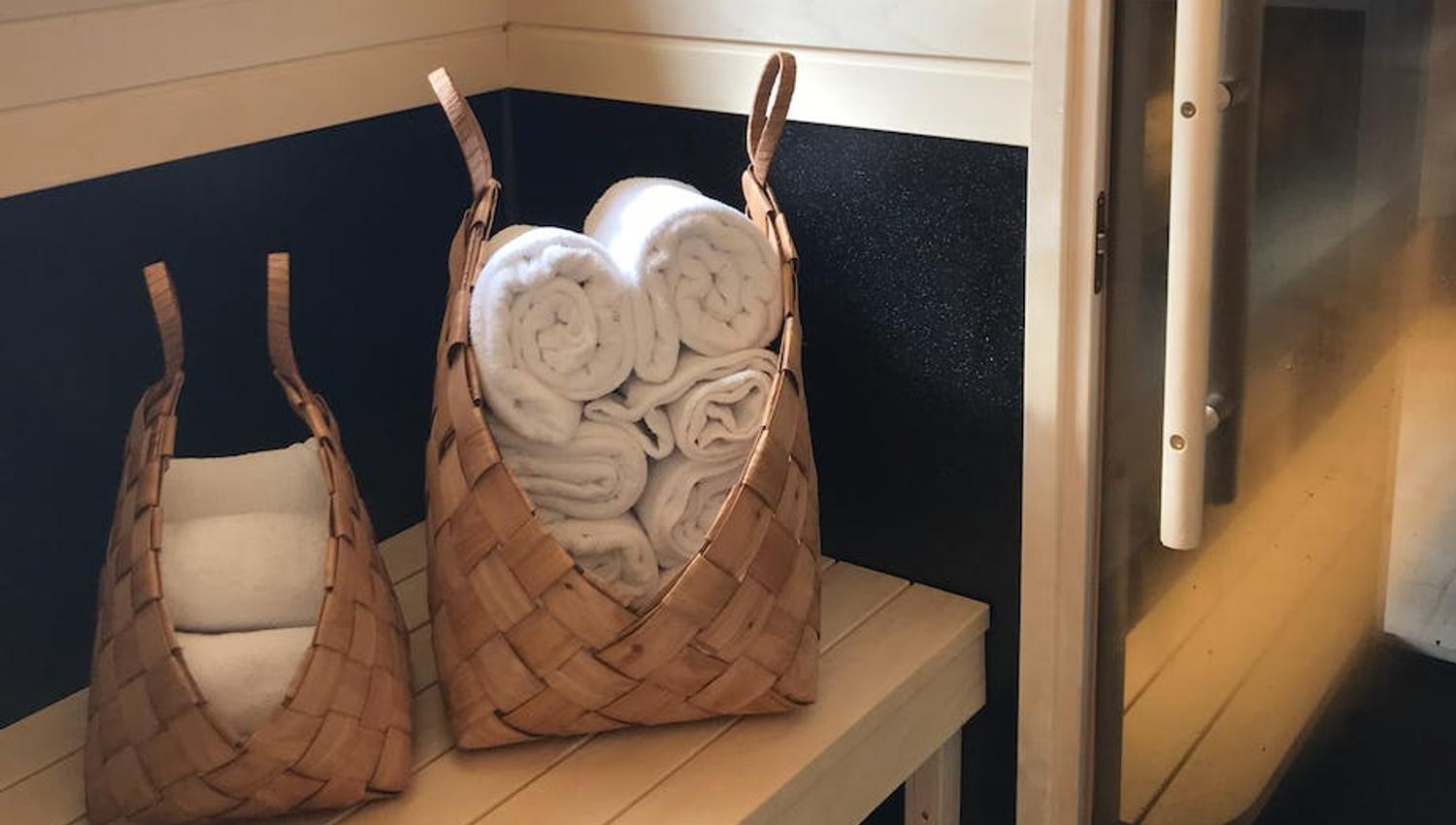 Håndukdetaljer i Saga Sauna