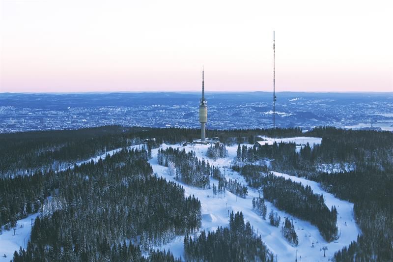 oslo vinterpark sett fra fugleperspektiv