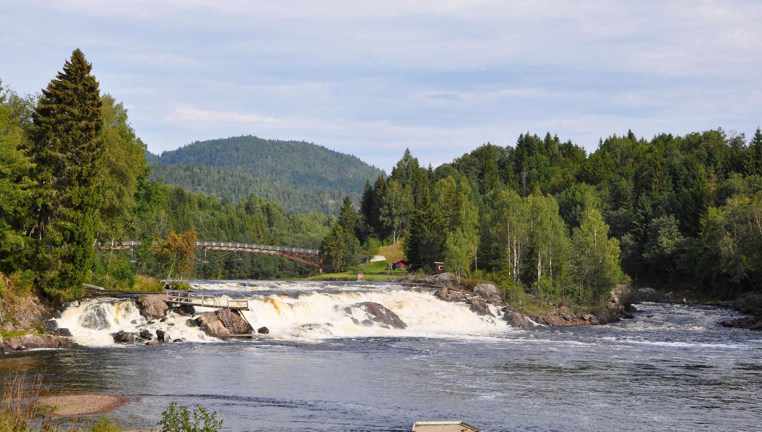 Kjærra Fossepark, river