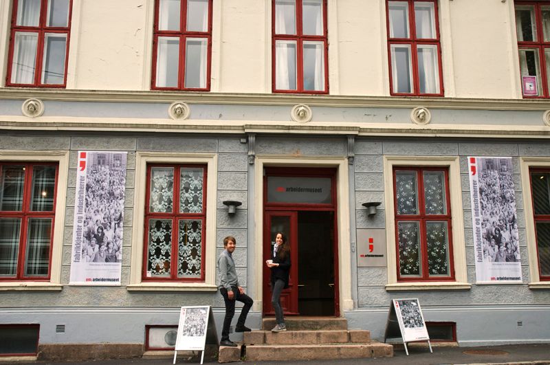 Street view and entrance. Labour Museum in Oslo