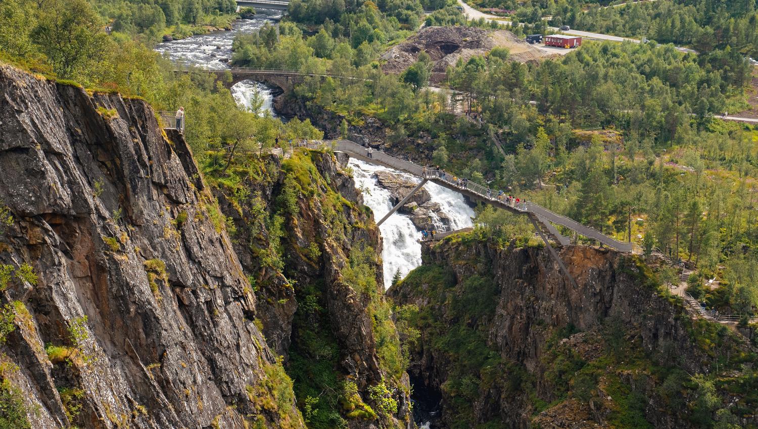 A view of Vøringsfossen (Vøring Waterfall)