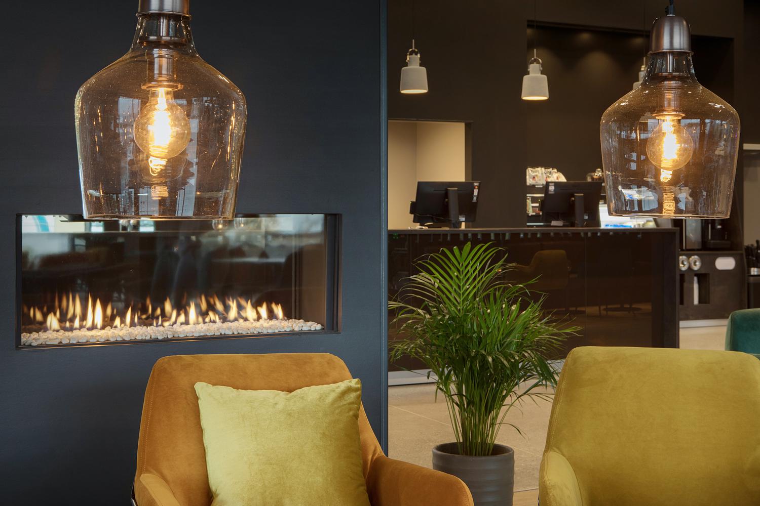 Cozy atmosphere in the lobby area