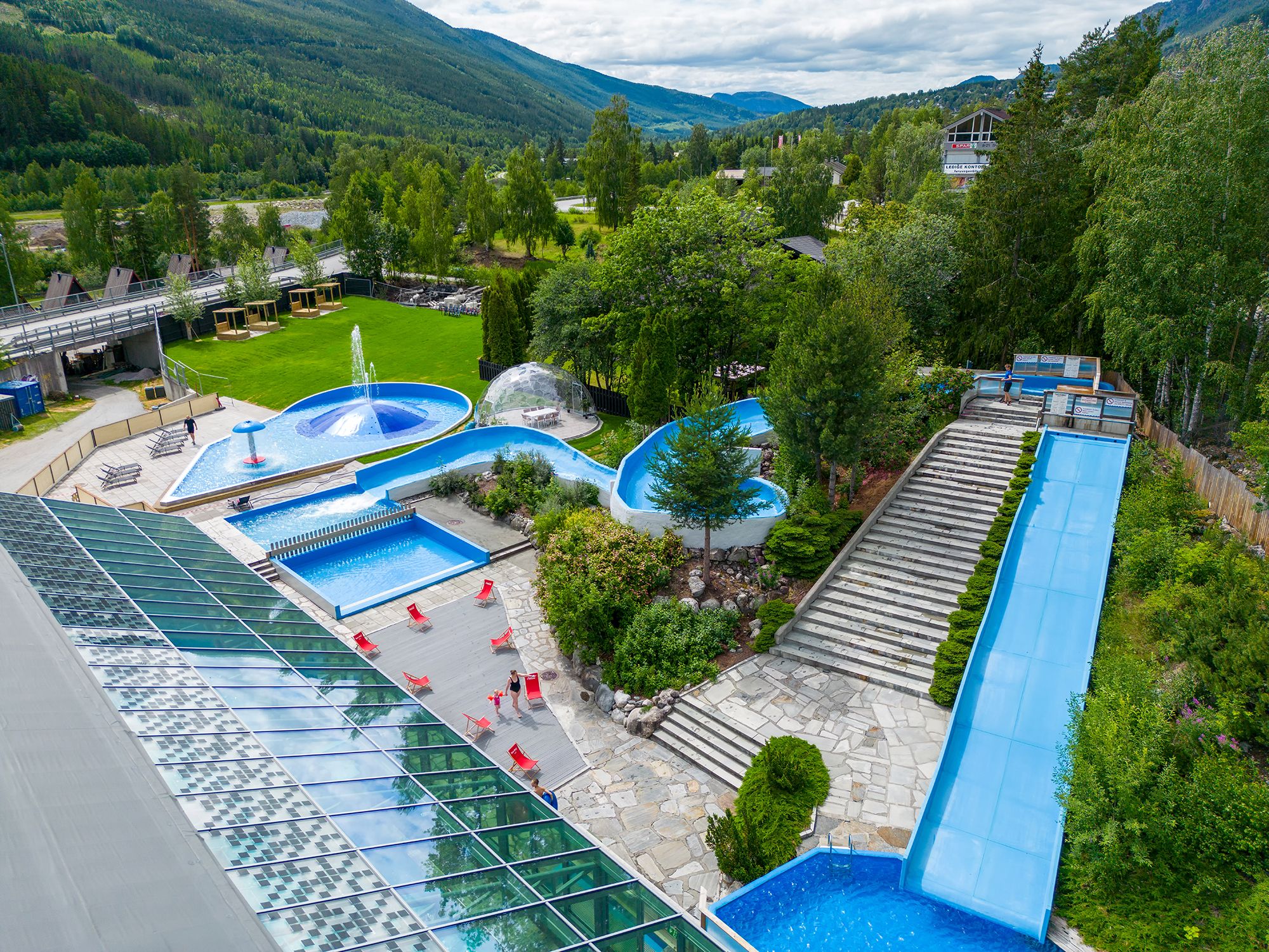 Uteområdet på Tropicana