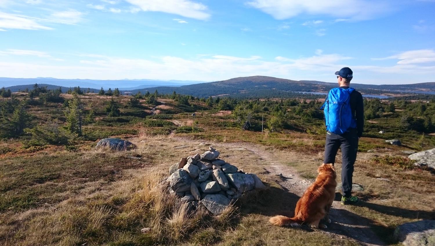 Stort nettverk av stier byr på flotte fjellturer.