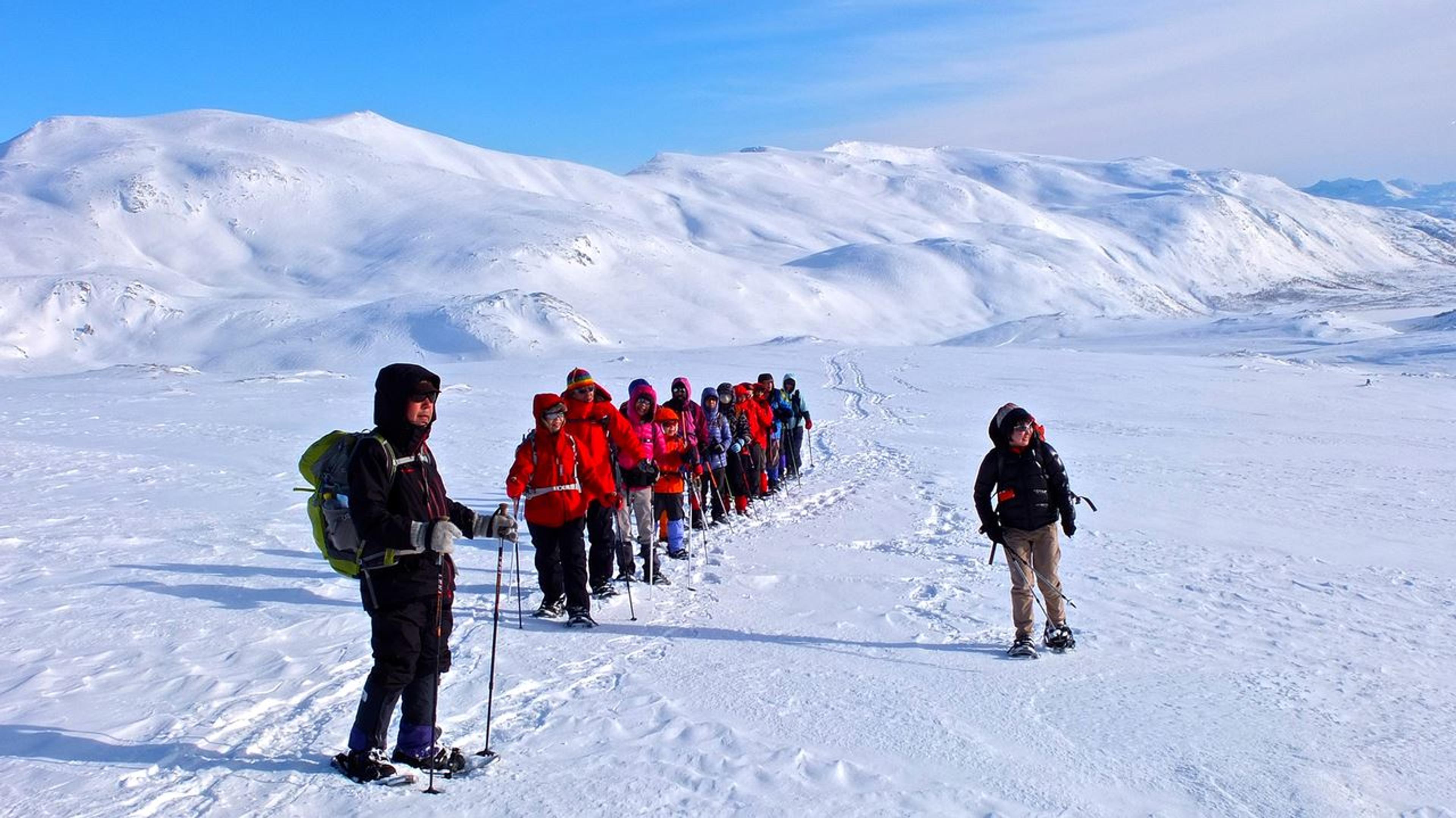 Guidet snowshoe hike soft adventure